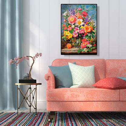 Flower Vase - Full Round Drill Diamond Painting 30*40CM