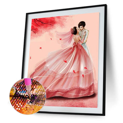 Wedding Couples - Full Round Drill Diamond Painting 40*30CM