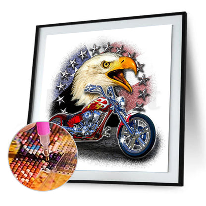 Motorcycle Eagle - Special Shaped Drill Diamond Painting 30*30CM