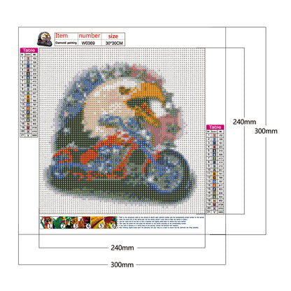 Motorcycle Eagle - Special Shaped Drill Diamond Painting 30*30CM