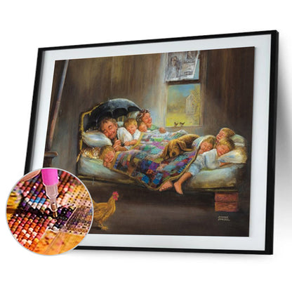 Happiness Family - Full Round Drill Diamond Painting 30*40CM