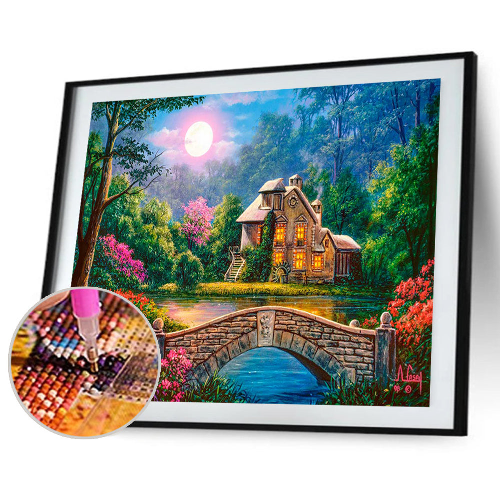 House - Full Round Drill Diamond Painting 40*30CM