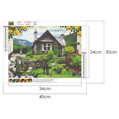 House - Full Round Drill Diamond Painting 40*30CM
