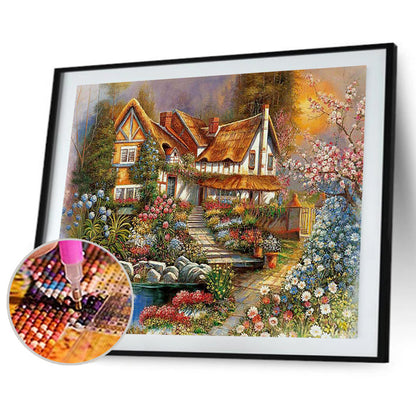 House - Full Round Drill Diamond Painting 40*30CM