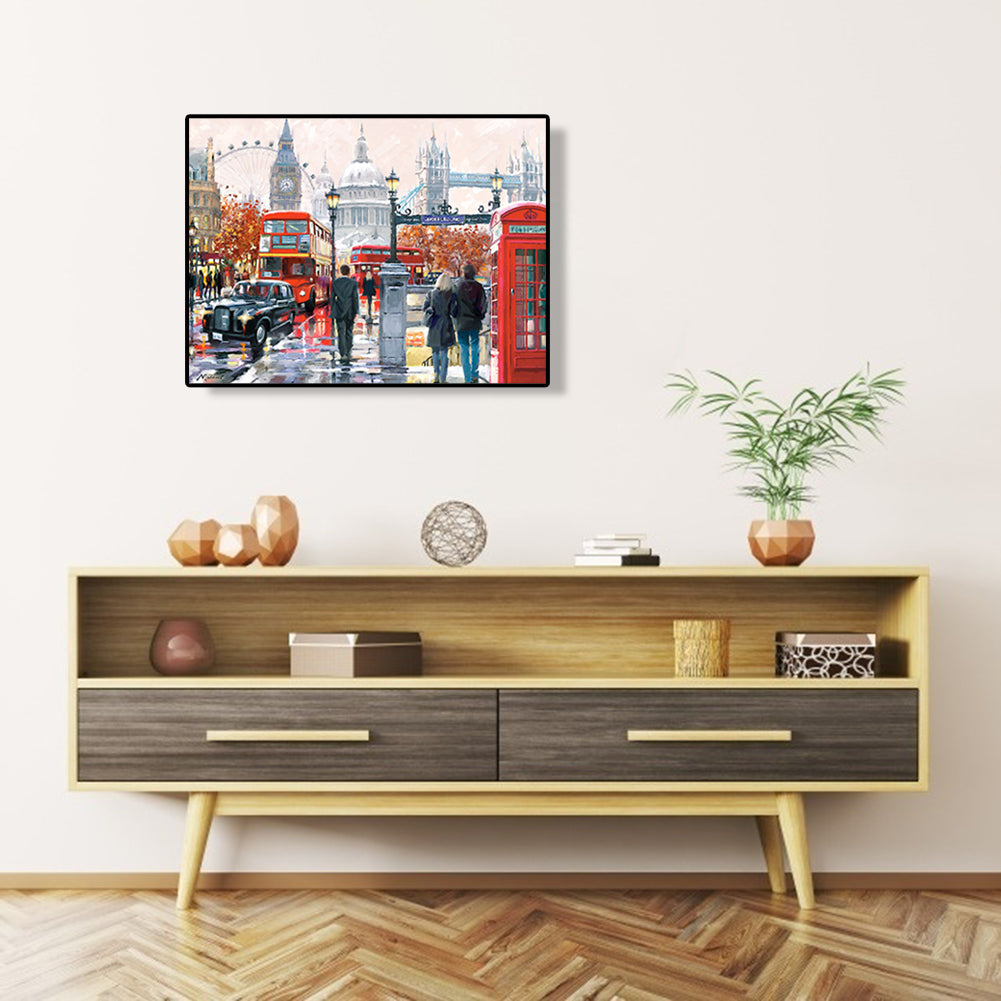 Streetscape - Full Round Drill Diamond Painting 40*30CM