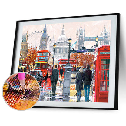 Streetscape - Full Round Drill Diamond Painting 40*30CM