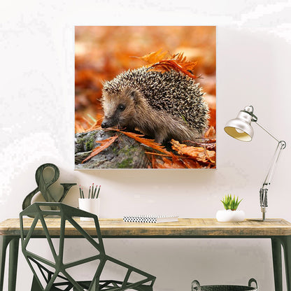 Autumn Hedgehog - Full Round Drill Diamond Painting 30*30CM