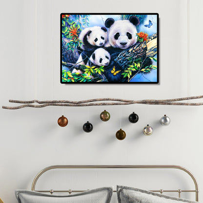 Butterfly Panda - Full Round Drill Diamond Painting 40*30CM