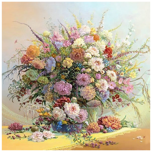 Flower Bouquet - Full Round Drill Diamond Painting 30*30CM