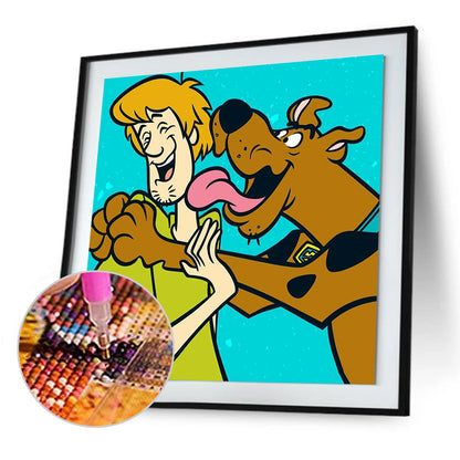 Naughty Dog - Full Round Drill Diamond Painting 30*30CM