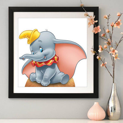 Cartoon Elephant - Full Round Drill Diamond Painting 30*30CM