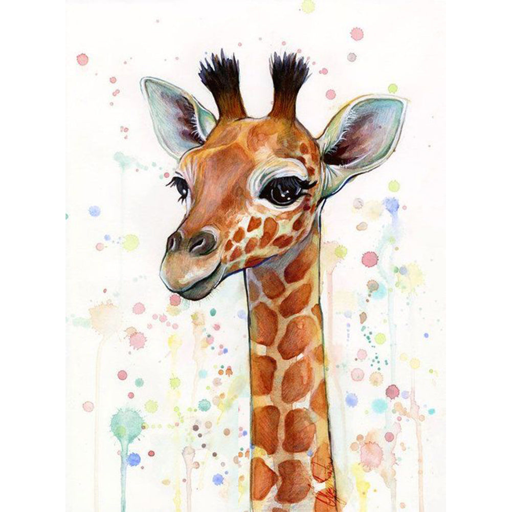 Giraffe Animal - Full Round Drill Diamond Painting 30*40CM