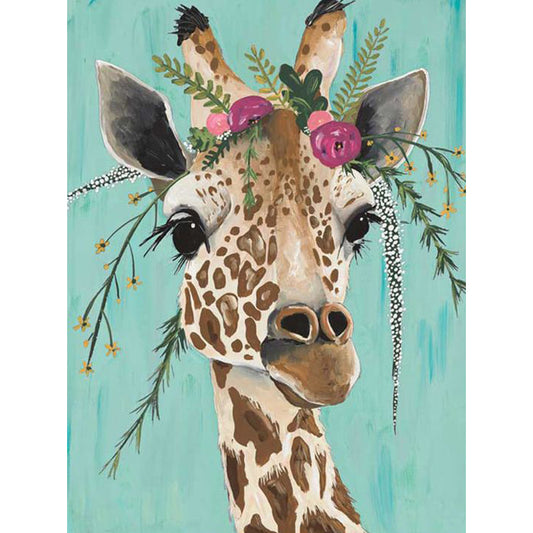 Giraffe Animal - Full Round Drill Diamond Painting 30*40CM