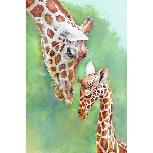 Giraffe Animal - Full Round Drill Diamond Painting 30*40CM