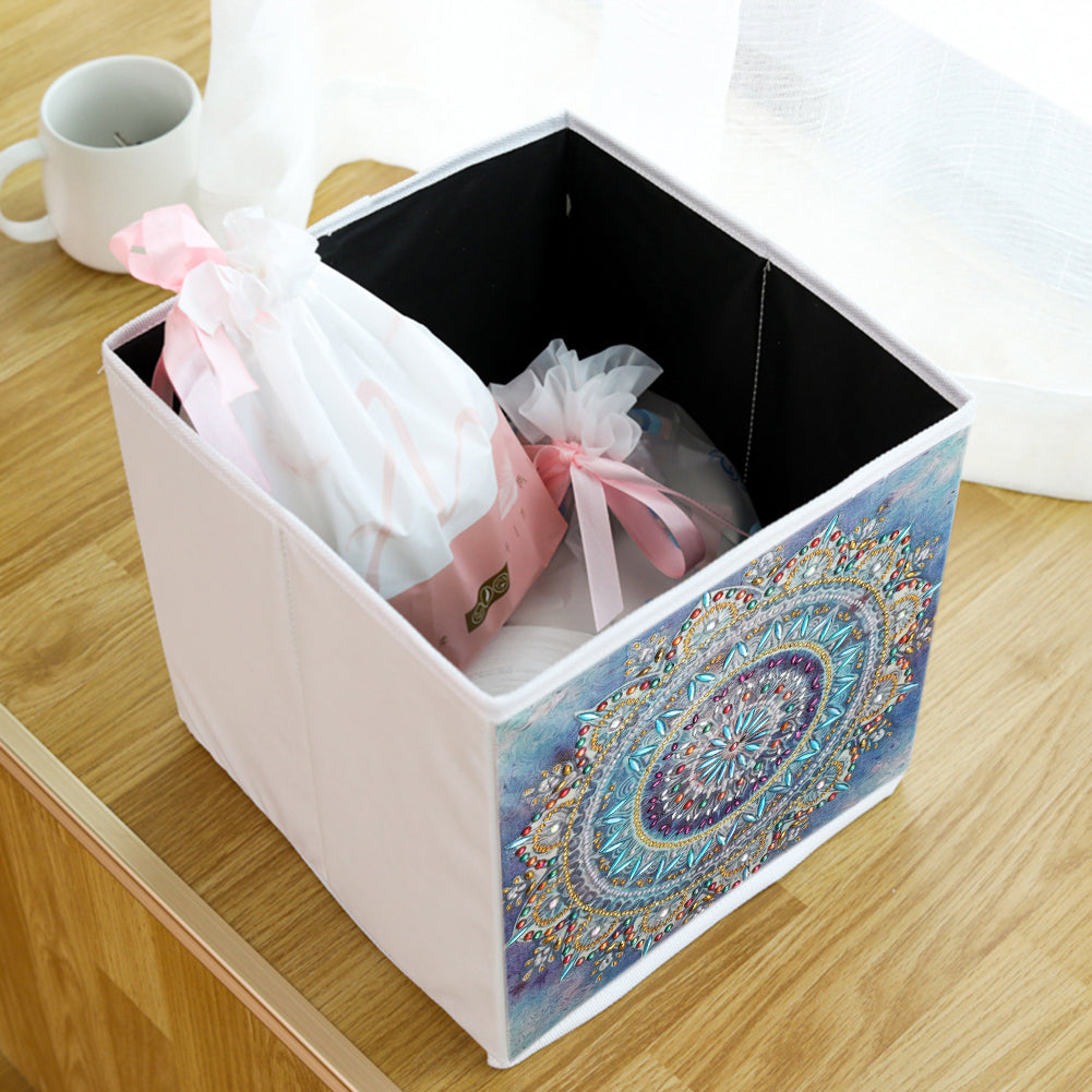 DIY Diamond Painting Folding Storage Box Square Desktop Sundries Organizer