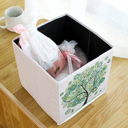 DIY Diamond Painting Tree Folding Storage Box Desktop Sundries Organizer