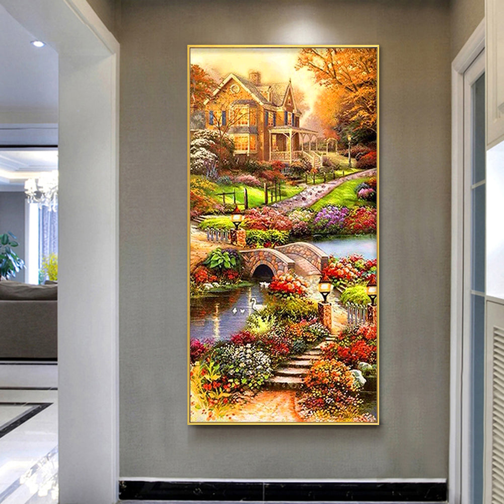 Idyllic - Full Round Drill Diamond Painting 85*45CM