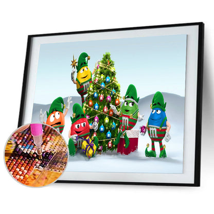 Christmas - Full Round Drill Diamond Painting 40*30CM