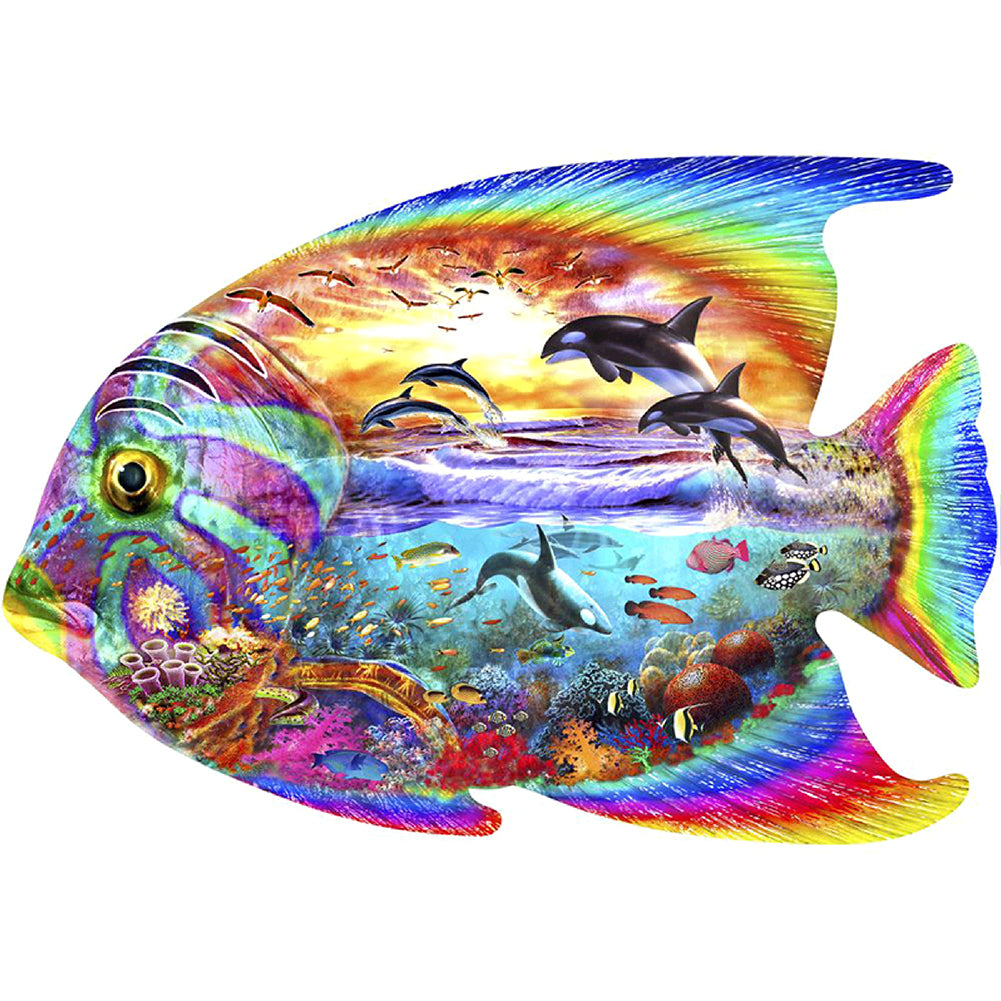 Fish Women - Full Round Drill Diamond Painting 30*30CM