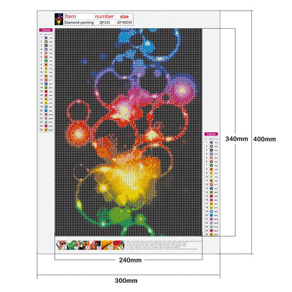 Bubble Circle - Full Round Drill Diamond Painting 30*40CM