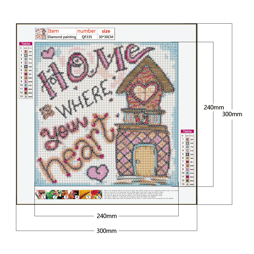 Home - Full Round Drill Diamond Painting 30*30CM