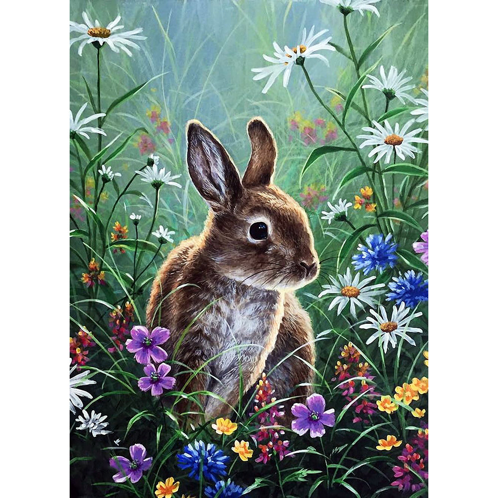 Rabbit Crystal - Full Round Drill Diamond Painting 30*40CM