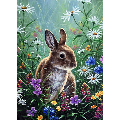 Rabbit Crystal - Full Round Drill Diamond Painting 30*40CM