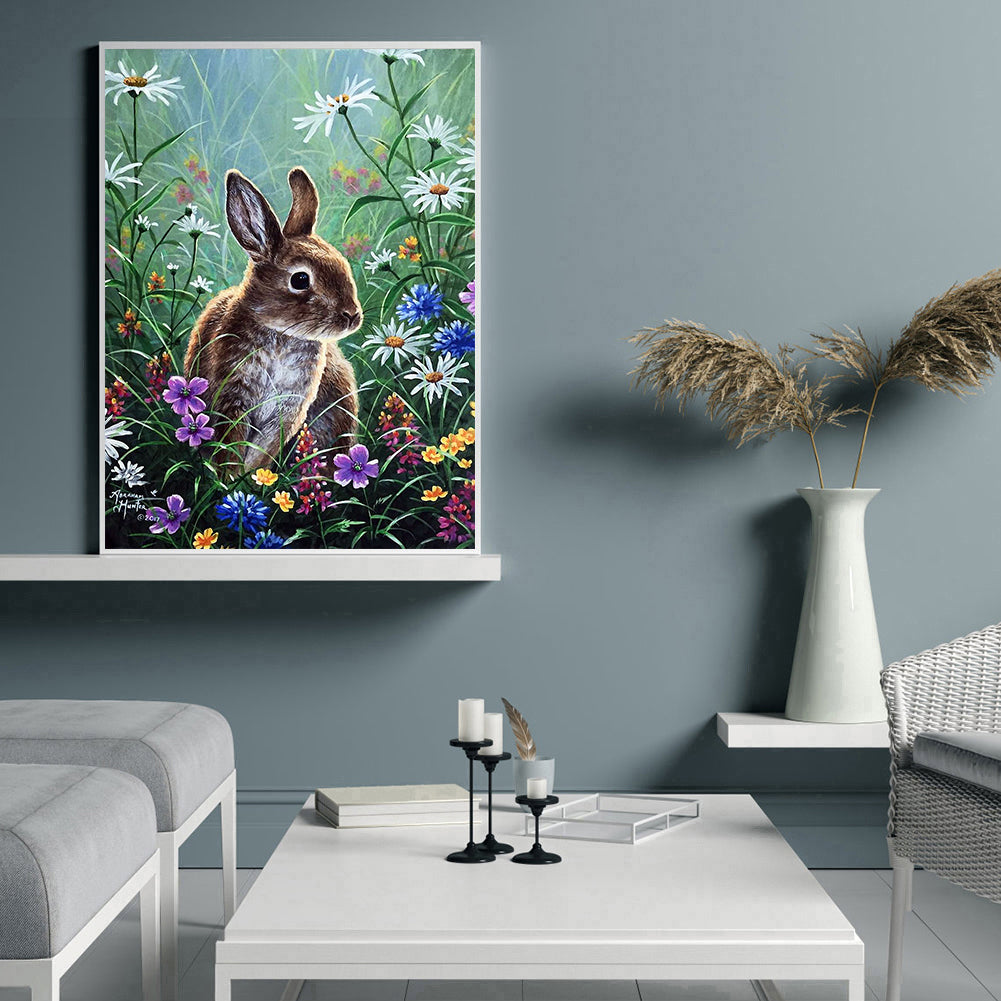 Rabbit Crystal - Full Round Drill Diamond Painting 30*40CM