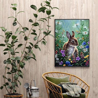 Rabbit Crystal - Full Round Drill Diamond Painting 30*40CM