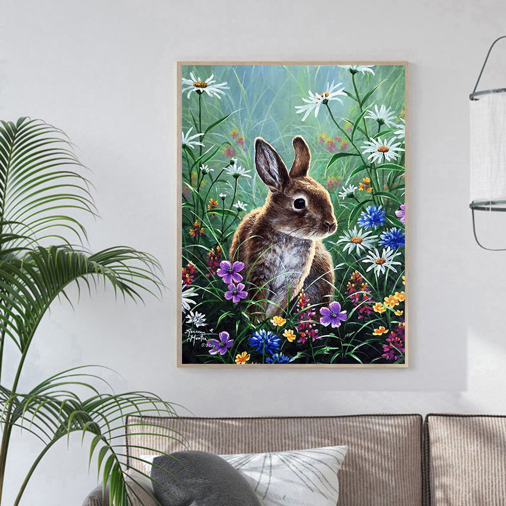 Rabbit Crystal - Full Round Drill Diamond Painting 30*40CM