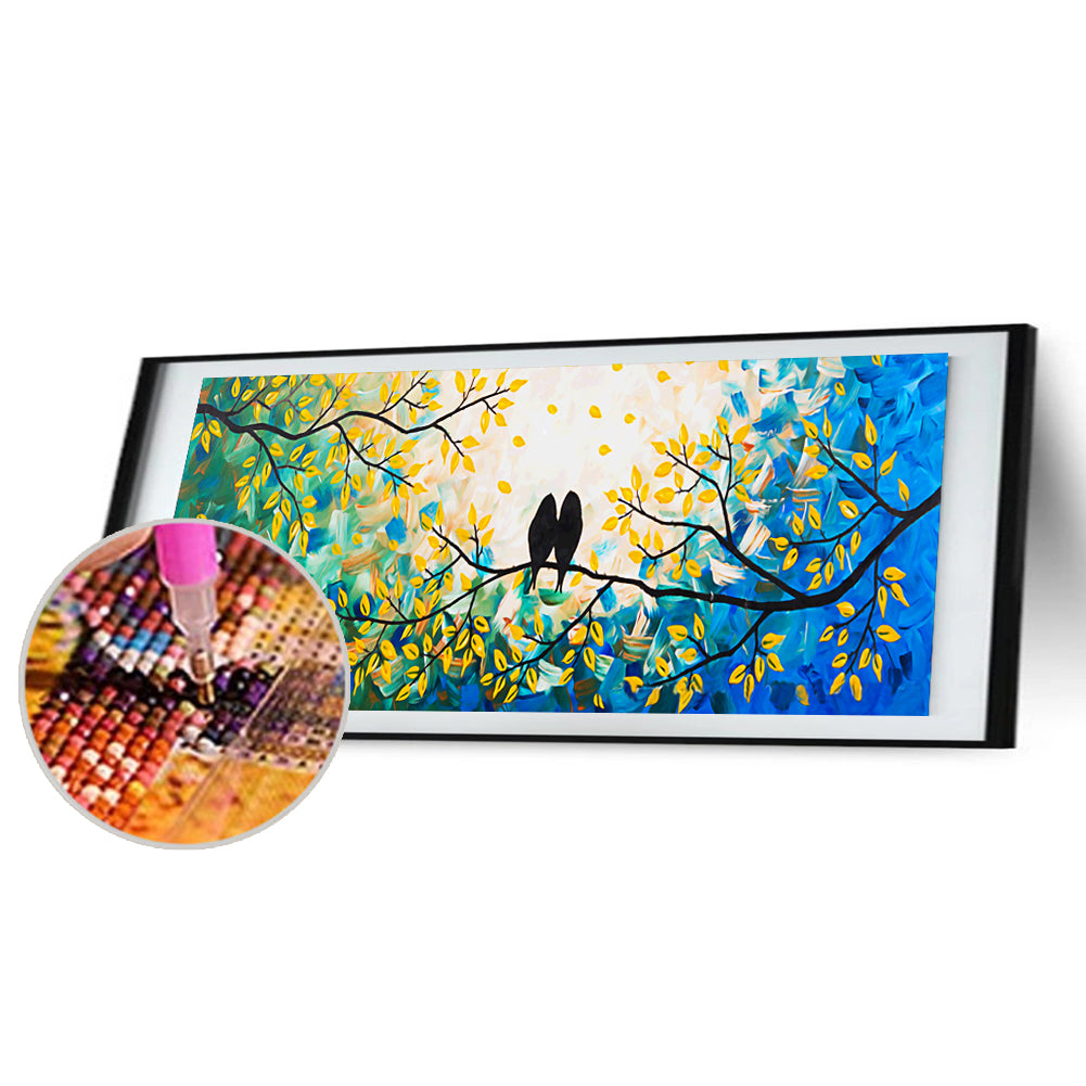 Birds - Full Round Drill Diamond Painting 80*30CM