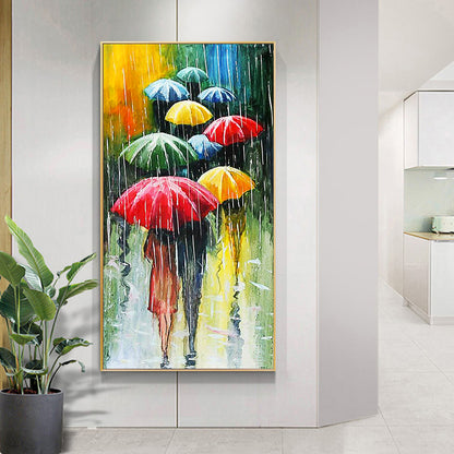 Umbrella People - Full Round Drill Diamond Painting 45*85CM