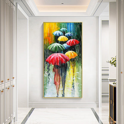 Umbrella People - Full Round Drill Diamond Painting 45*85CM