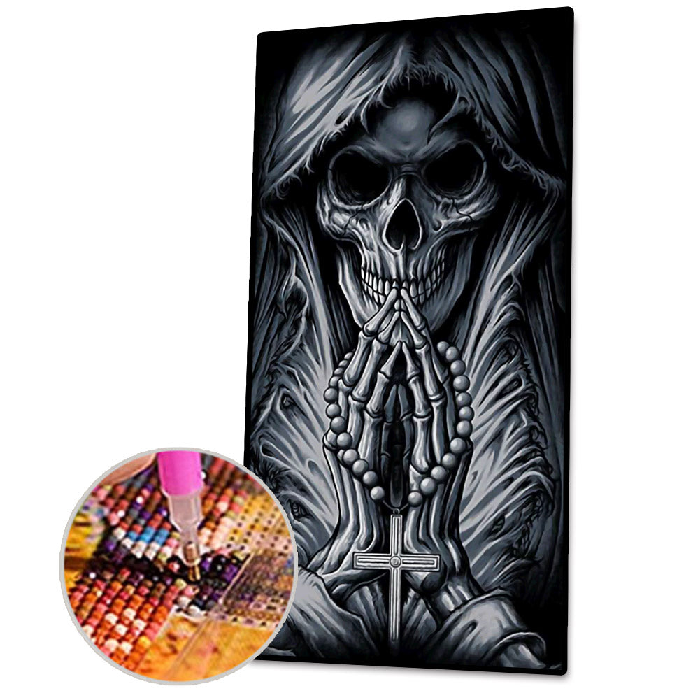 Skeleton Pray - Full Round Drill Diamond Painting 45*85CM