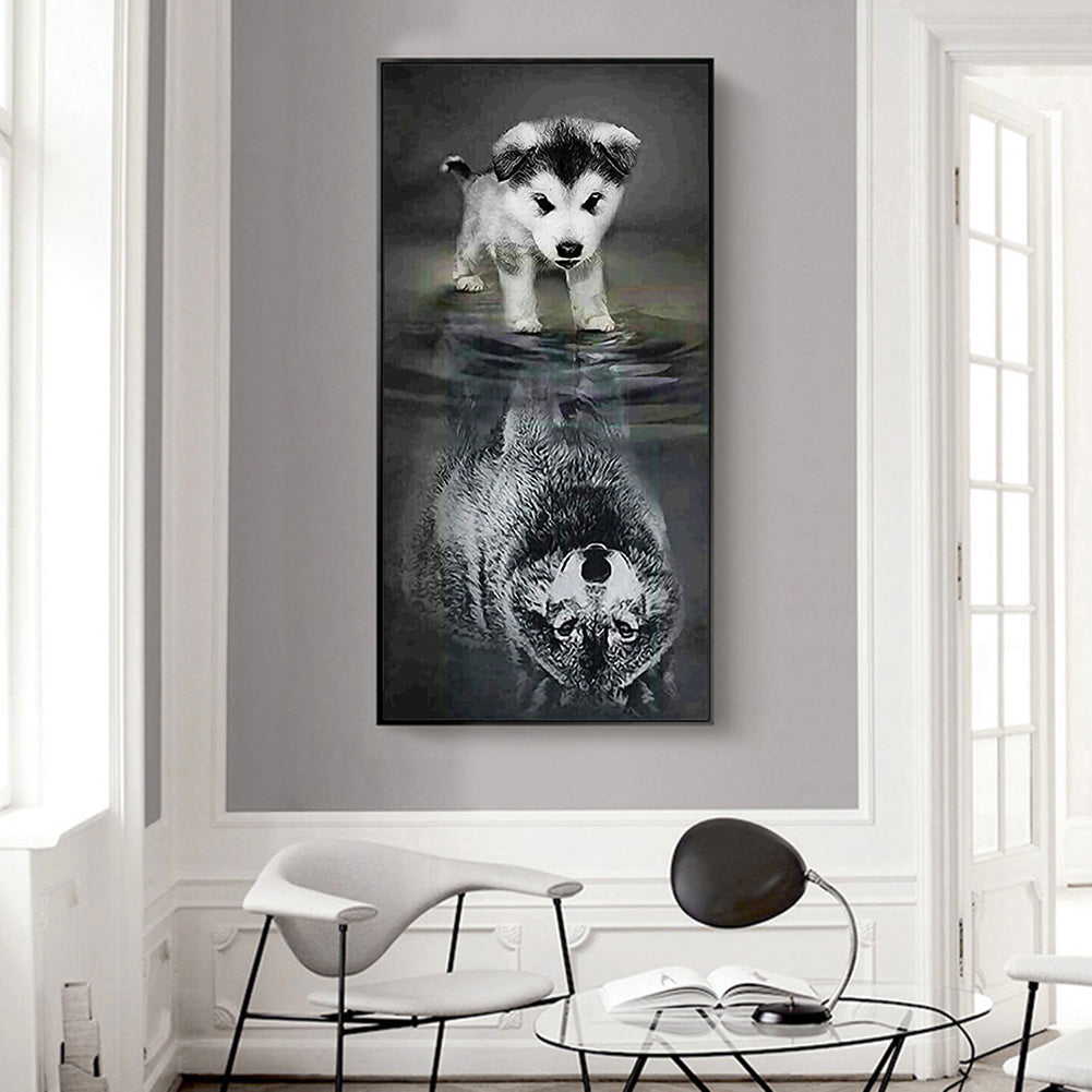 Dog - Full Round Drill Diamond Painting 45*85CM