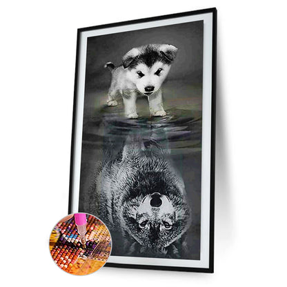 Dog - Full Round Drill Diamond Painting 45*85CM