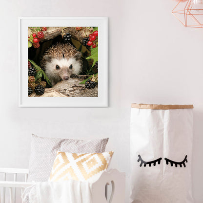 Animal Hedgehog - Full Round Drill Diamond Painting 30*30CM