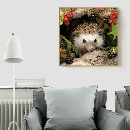 Animal Hedgehog - Full Round Drill Diamond Painting 30*30CM