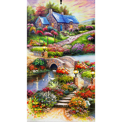 Countryside Stitich - Special Shaped Drill Diamond Painting 45*85CM