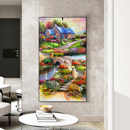 Countryside Stitich - Special Shaped Drill Diamond Painting 45*85CM