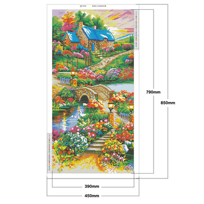 Countryside Stitich - Special Shaped Drill Diamond Painting 45*85CM