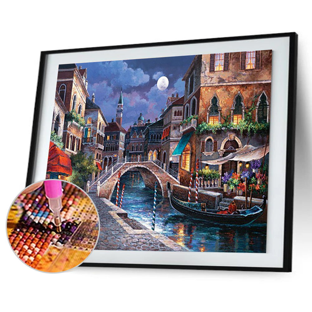 Landscape - Full Round Drill Diamond Painting 40*30CM