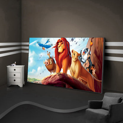 Lion King - Full Round Drill Diamond Painting 100*50CM