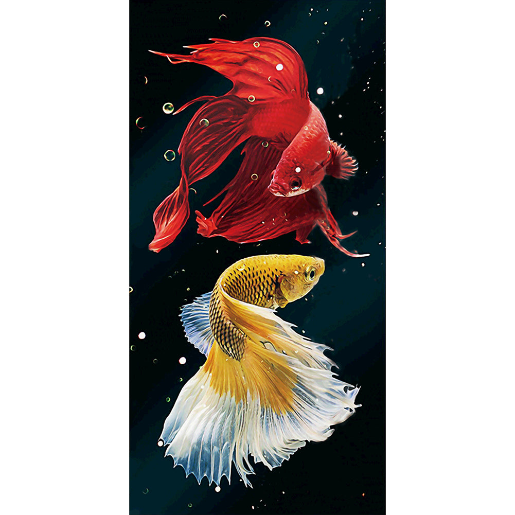 Fish - Full Round Drill Diamond Painting 45*85CM