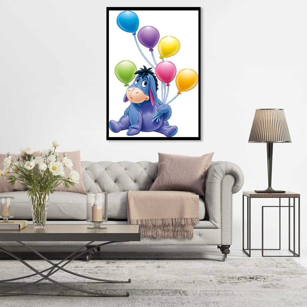 Balloon Donkey - Full Round Drill Diamond Painting 30*40CM