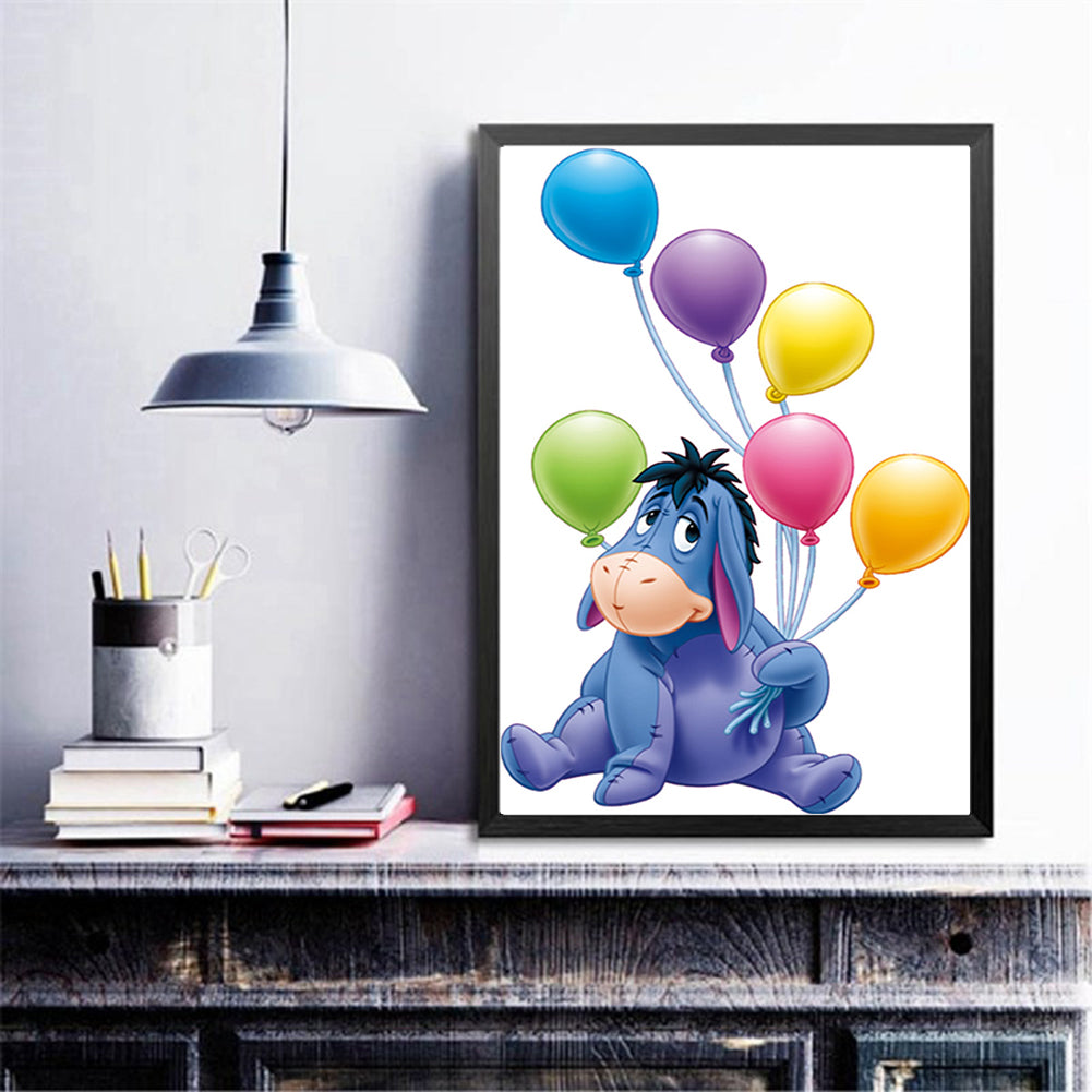 Balloon Donkey - Full Round Drill Diamond Painting 30*40CM