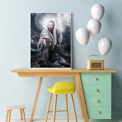 Jesus - Full Round Drill Diamond Painting 30*40CM