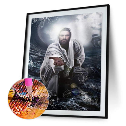 Jesus - Full Round Drill Diamond Painting 30*40CM