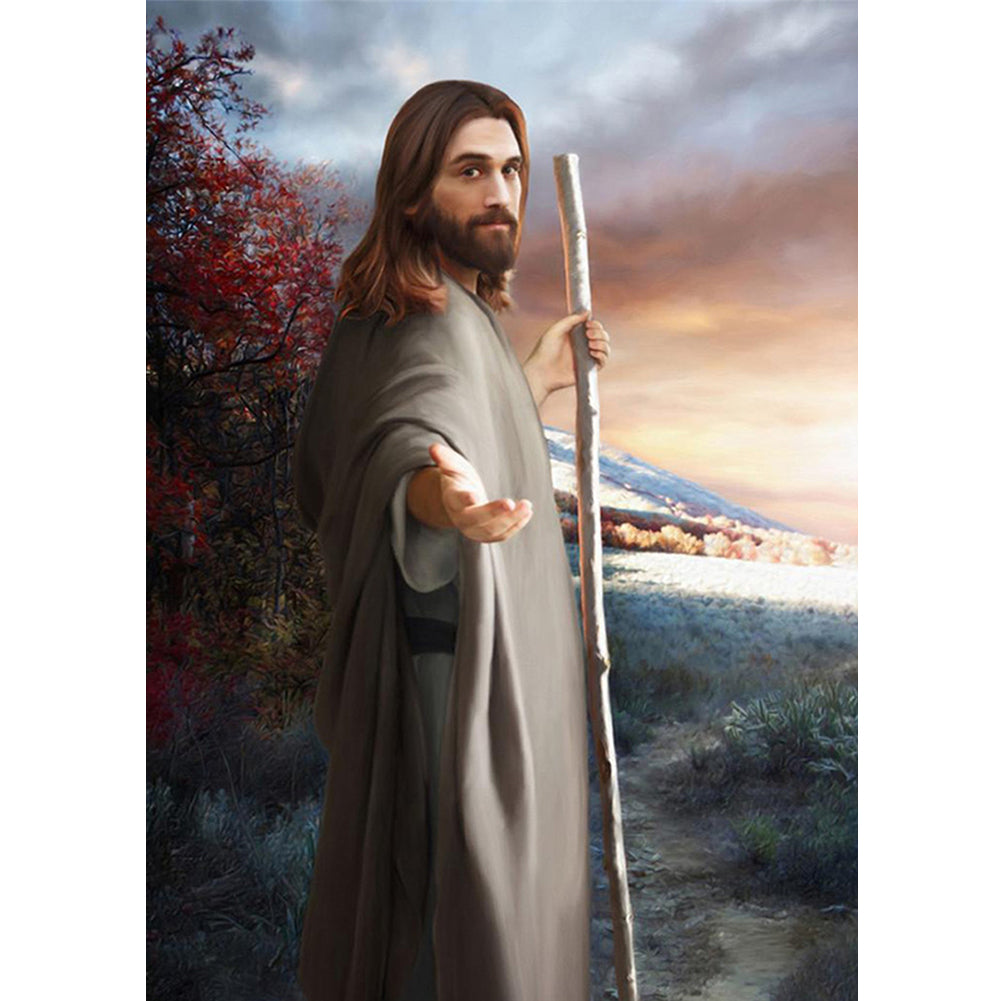 Jesus - Full Round Drill Diamond Painting 30*40CM