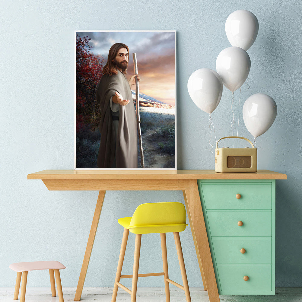 Jesus - Full Round Drill Diamond Painting 30*40CM